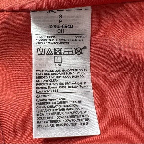 Banana Republic Pink Red Coral Sleeveless Macrame Embellished Cami Tank Top Sz S - Picture 10 of 11